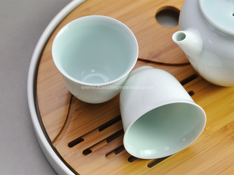 婺州窑青瓷茶具套装：明月山水- 团购- 东方印象