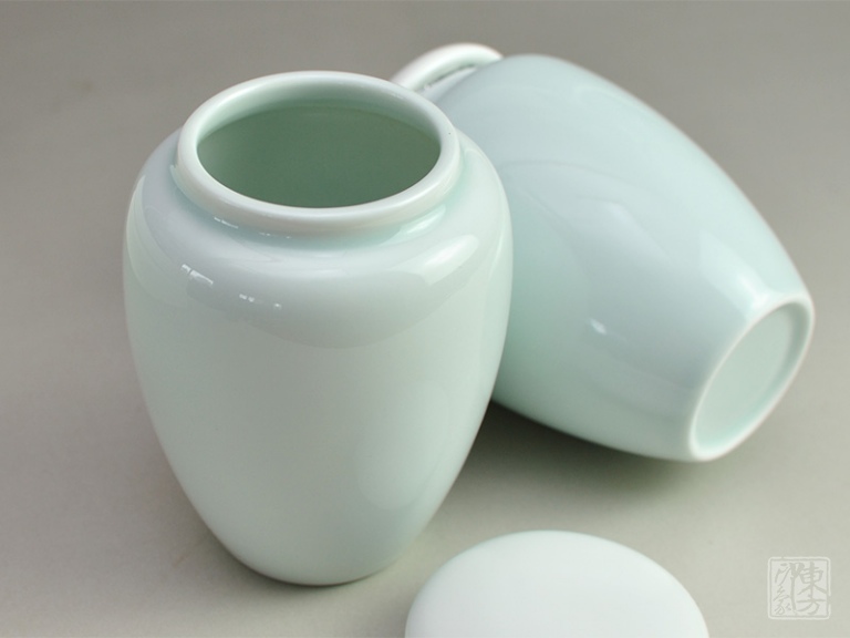 婺州窑青瓷茶叶罐（对罐）