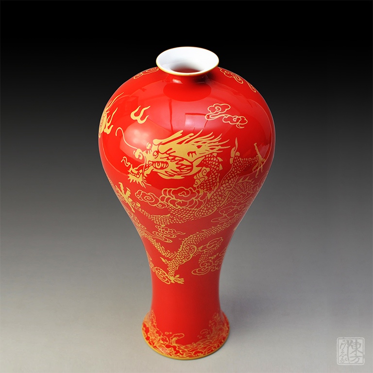 セグウェイ 中国美術 哥窯 梅瓶 高22.5cm(HA395) - 美術品