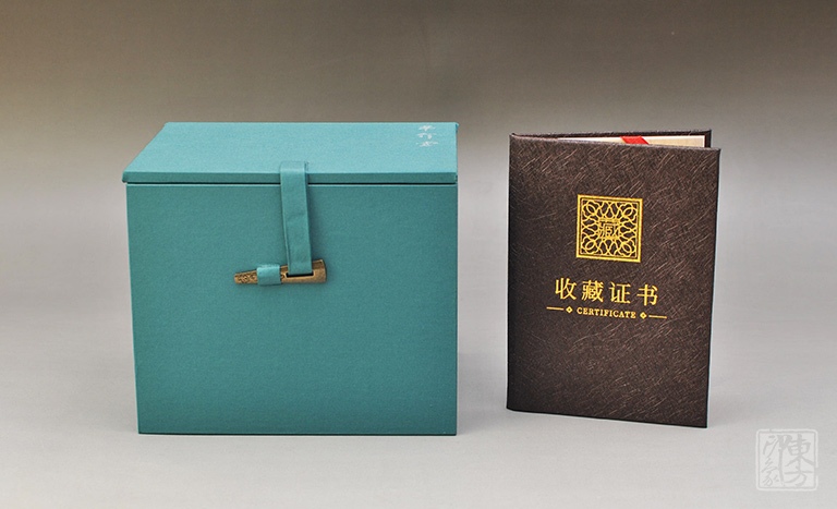 景德镇原矿釉高温窑变手绘主人杯：茅亭约饮