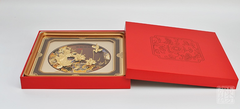 立体金箔框画：荷塘月色