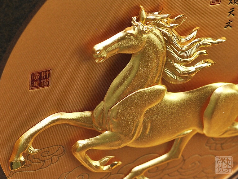 立体金箔框画:马踏祥云