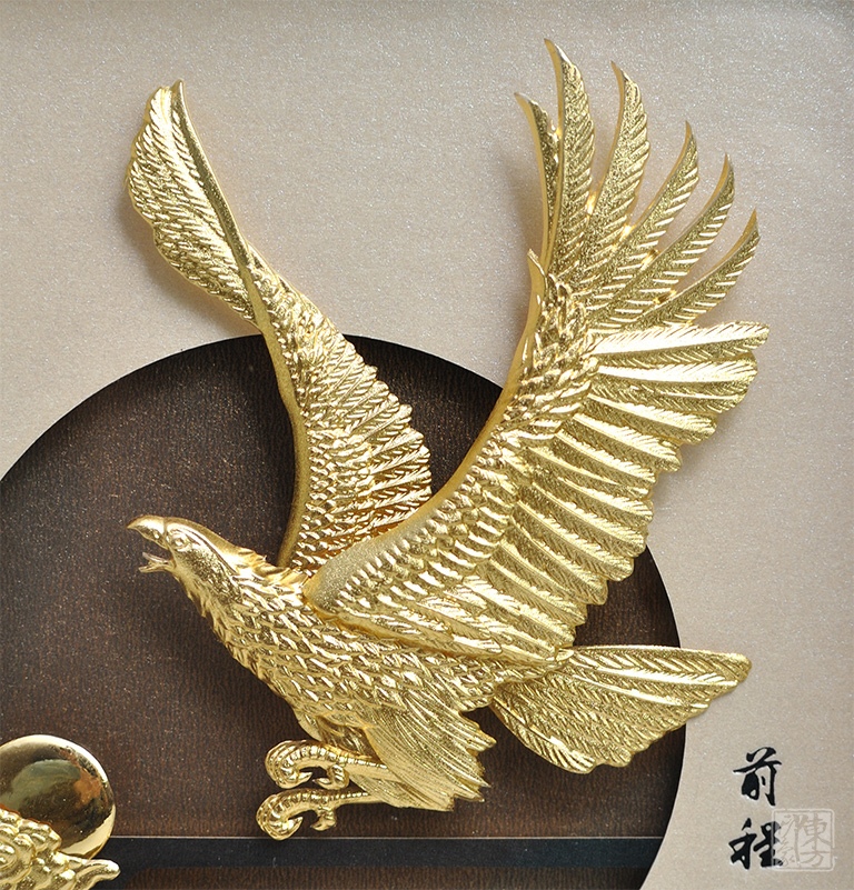 立体金箔框画:前程万里