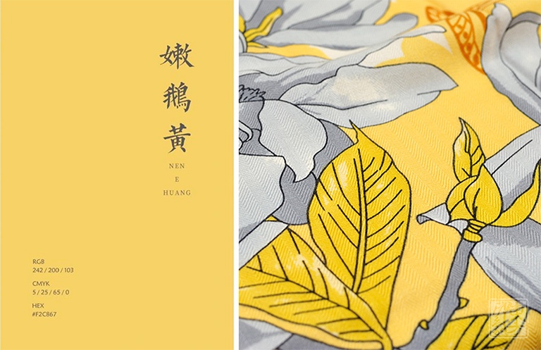 绵羊毛桑蚕丝混纺秋冬款围巾披肩:玉兰福蝶