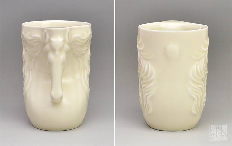 龙泉米黄釉茶杯/咖啡杯：掌握密“马”