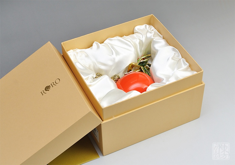 手工珐琅彩工艺摆件:好柿发生