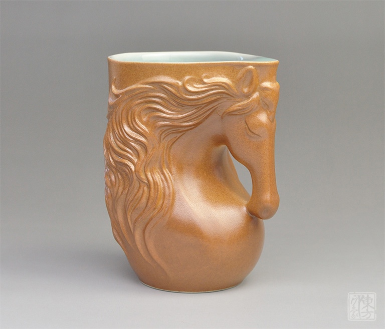 龙泉青瓷草木灰釉茶杯/咖啡杯：掌握密“马”