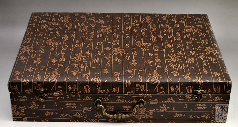 金镶玉海螺结晶釉茶具八件套－富贵满堂