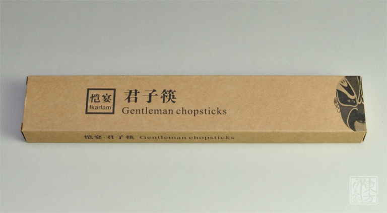 老挝大红酸枝君子筷（1双简便装）