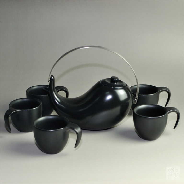 太极壶茶具（漆黑色）