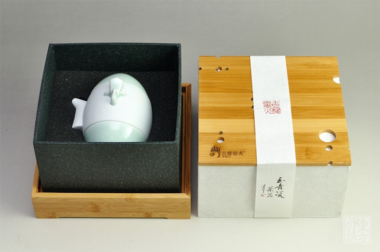 婺州窑玉青瓷/玉砂瓷茶具：天一壶