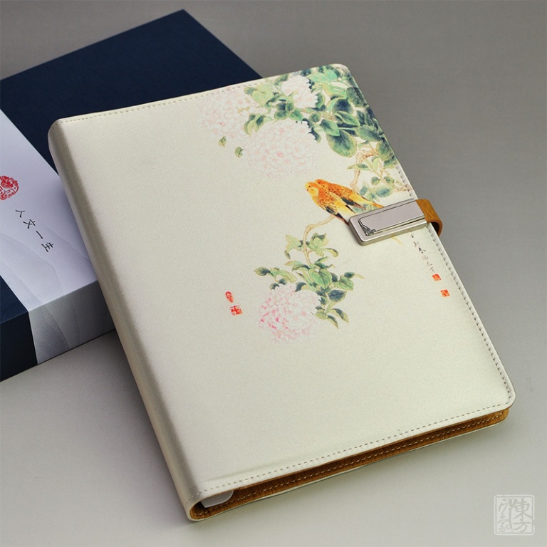 丝绸“琼花鹦鹉”多功能U盘电源笔记本