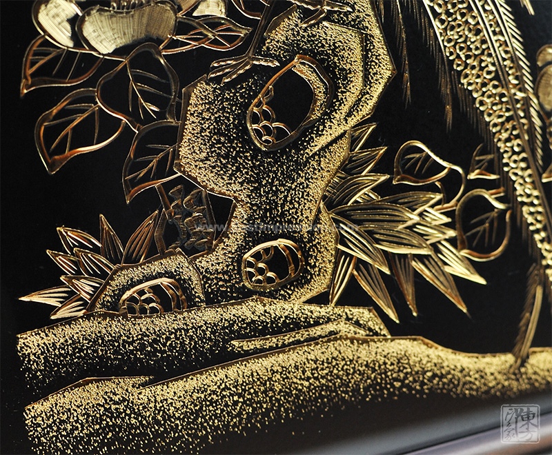 纯手工铜板金雕画前程似锦